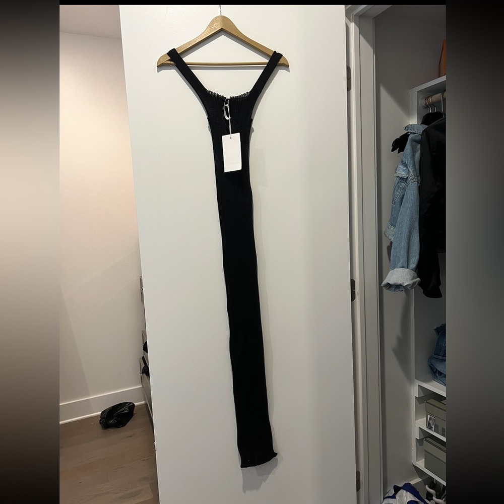 Black long maxi dress